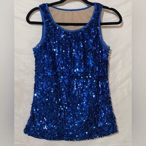balera Royal Blue Sequin Tank